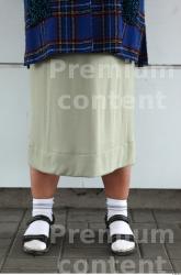 Leg Woman Casual Skirt Overweight Street photo references