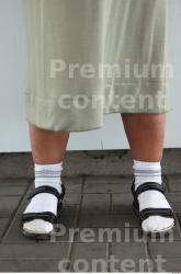 Calf Woman Casual Skirt Overweight Street photo references