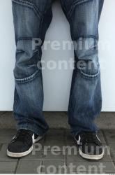 Calf Man Casual Jeans Average Street photo references