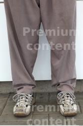 Calf Man White Casual Trousers Average