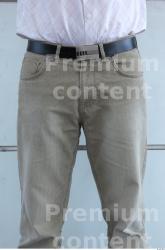 Thigh Man White Formal Trousers Average