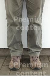 Calf Man White Casual Trousers Average