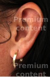 Ear Woman White Jewel Chubby