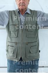 and more Upper Body Man Casual Vest Overweight Street photo references