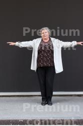 Whole Body Woman T poses White Casual Overweight