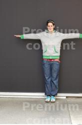 Whole Body Head Woman T poses Casual Average Street photo references