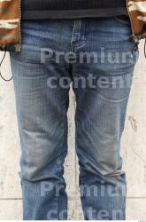 Thigh Man White Casual Jeans Average