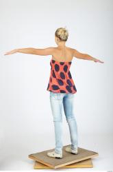 Whole Body Woman Animation references T poses Casual Slim Studio photo references