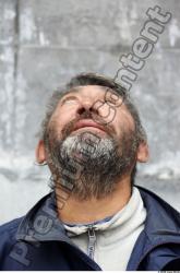 Neck Head Man Casual Windbreaker Average Bearded Street photo references