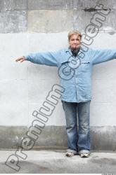 Whole Body Head Man Woman T poses Casual Average Bearded Street photo references