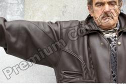 Arm Head Man Casual Jacket Average Overweight Bearded Street photo references