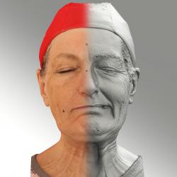 Head Woman White Average 3D Scans