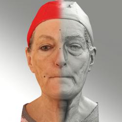 Head Woman White Average 3D Scans