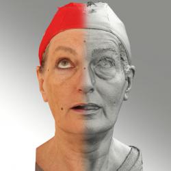 Head Woman White Average 3D Scans