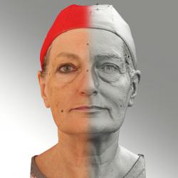 Head Woman White Average 3D Scans