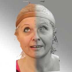 Head Emotions Woman White Average 3D Scans