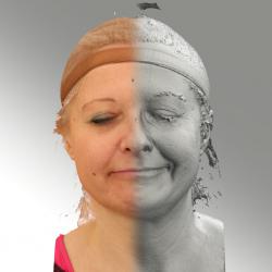 Head Phonemes Woman White Average 3D Scans