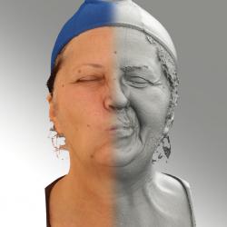 3D head scan of emotions and phonemes - Zdenka