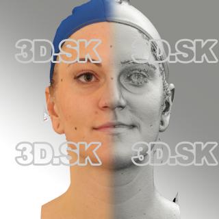 3D head scan of neutral emotion - Jana