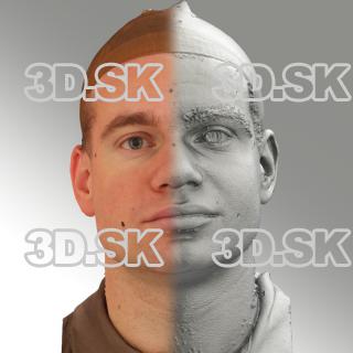 3D head scan of neutral emotion - Petr