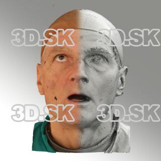 3D head scan of looking up emotion - Zdenek