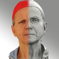 Head Woman White Slim 3D Scans