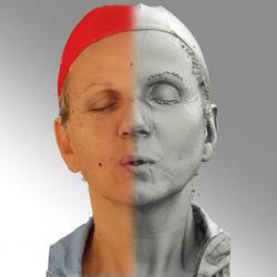 Head Woman White Slim 3D Scans