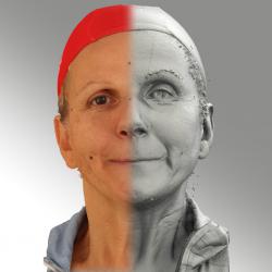 Head Woman White Slim 3D Scans