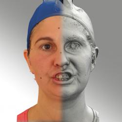 Head Woman White Average 3D Scans