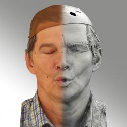 Head Man White Average 3D Scans
