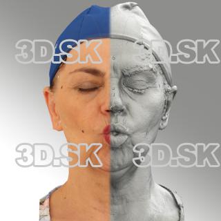 3D head scan of O phoneme - Blanka