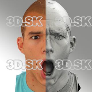 head scan of sneer emotion - Jakub 09
