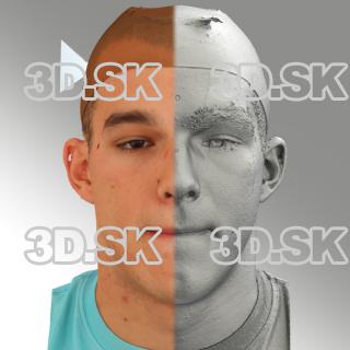 head scan of sneer emotion - Jakub 10
