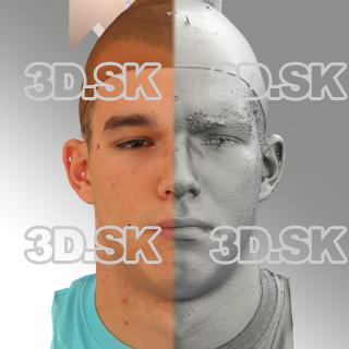 head scan of sneer emotion - Jakub 14
