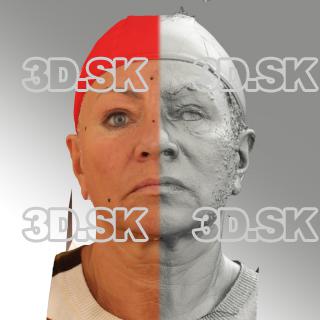 head scan of sneer emotion - Miroslava 14