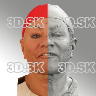 head scan of sneer emotion - Miroslava 11