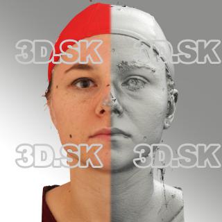 head scan of neutral emotion - Ludmila 01