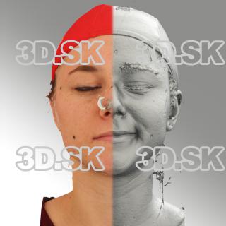 head scan of sneer emotion left - Ludmila 07