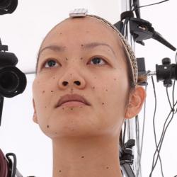 Retopologized 3D Head scan of Miyaguchi Hoshie Source Images